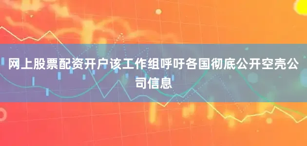 网上股票配资开户该工作组呼吁各国彻底公开空壳公司信息